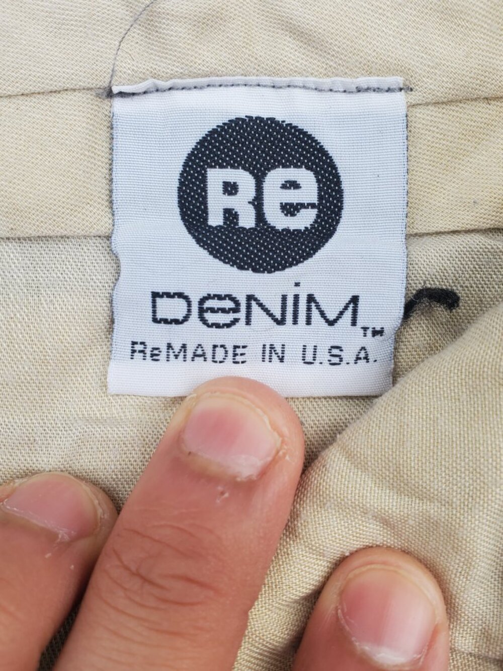 RE:Denim Plaid Upcycled Double Knit Skirt - Size 28 - Picture 4 of 13